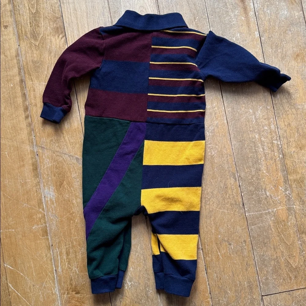 Ralph Lauren Colorblock Striped Kids One Piece 9 Months